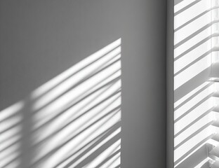 Light and shadow play on a wall