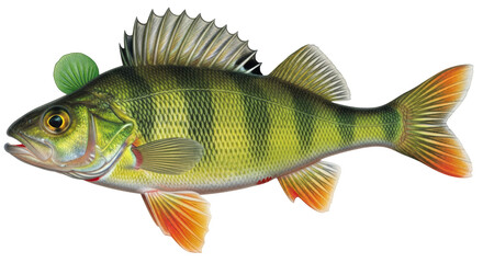 Isolated Perch Fish