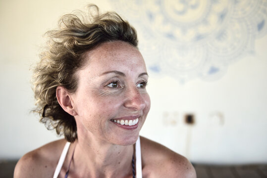 Portrait of smiling woman