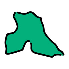 手書き_アゼルバイジャン_シアザン_ベクター素材