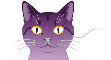 Isolated Cartoon Cat, Animal