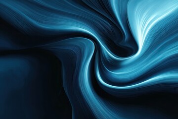 Obraz premium Abstract swirling blue and dark blue design