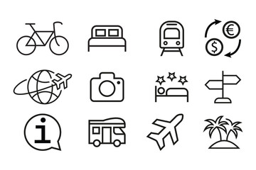 Travel and Vacation Icon Collection