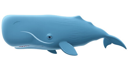 Isolated Cartoon Whale