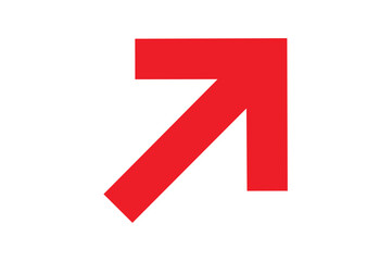 Red color Up Arrow png Icon Different From Transparent White Background