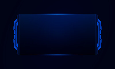 Sci fi futuristic user interface, HUD template frame design, Technology abstract background	
