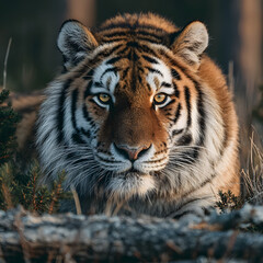 tiger in the zoo