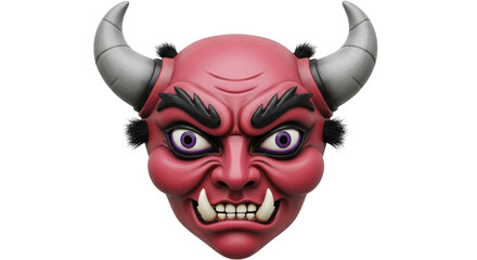 Isolated Red Devil Mask