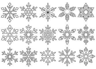  Snowflake Icons Collection