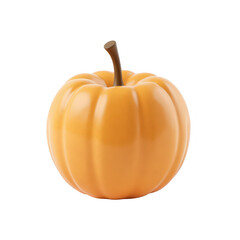 Obraz premium Orange pumpkin isolated on a black background.