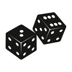 dice on white