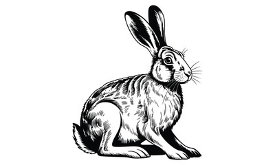 rabbit isolated on white