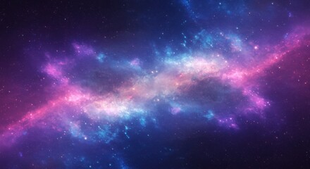 Vibrant cosmic nebula with swirling colors of pink blue and purple illustrating deep space wonder