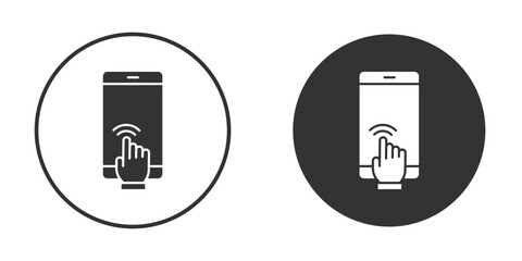 Self service icon in solid black flat shape glyph icons.