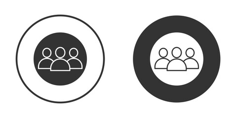 people icon in solid black flat shape glyph icons.