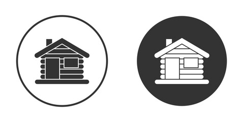 Lodge icon in solid black flat shape glyph icons.