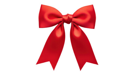 Fototapeta premium Isolated Red Ribbon Bow