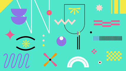 Futuristic Geometric Digital Background