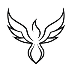 Luxury Phoenix Logo Template vector art