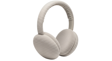 Isolated Beige Earmuffs