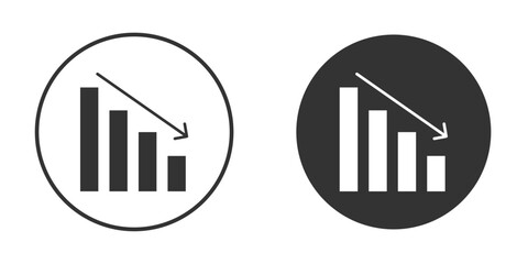 Decrease icon in solid black flat shape glyph icons.