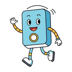 Minimal motion sensor icon showing waves or signals detecting movement, often used in smart home or security systems. Sleek, modern, and tech-inspired design.
