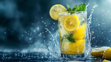 lemon in water