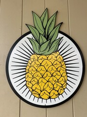 pineapple on a plate