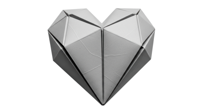 Isolated Paper Heart