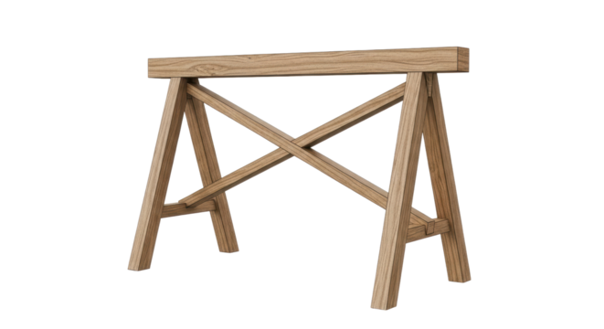 Isolated Sawhorse