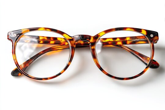 Round tortoise-shell eyeglasses (1)