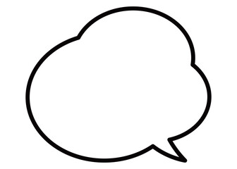 シンプルで使いやすい吹き出し