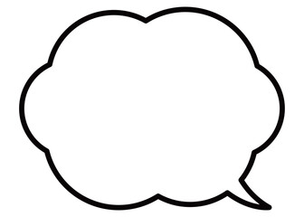 シンプルで使いやすい吹き出し