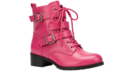 Isolated Pink Boots