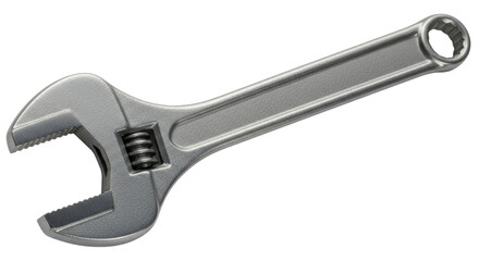 Isolated Adjustable Wrench, Silver Metal
