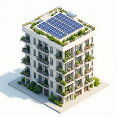 Brick Tower House with Balcony