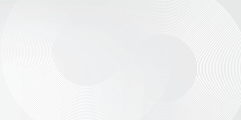 White glowing geometric lines on gray background. Modern shiny blue circle abstract. vector ilustration.