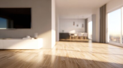 Minimalist Modern Living Room Interior with Soft Natural Light and Clean Layout for Home Inspiration