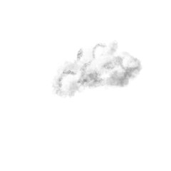 Transparent PNG cloud illustration with soft, minimal style, perfect for overlays, weather icons, or natural background designs.
