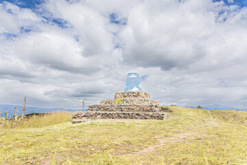  Valle de los Chillos, Ecuador - June 9, 2025: The Ilaló Milestone, located at the top of the...