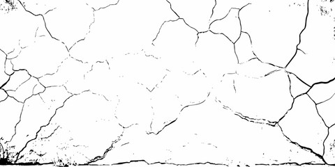 digital wall grunge and dust pattern surface Cracked white wall texture design element white background.
