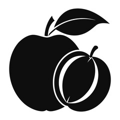 black and yellow apples