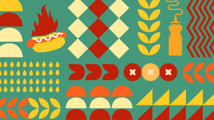 Fast Food Truck Hot Dog Background
