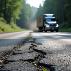 Details of Good and Damaged Asphalt Roads