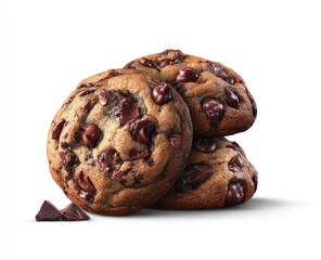 Fototapeta premium Stack of chocolate chip cookies (1)
