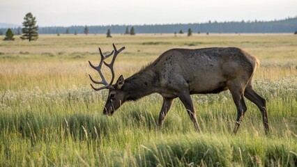 Fototapeta premium Moose, sharp and realistic, Photo,4K