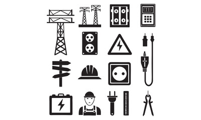 Electrical Icons And Symbols