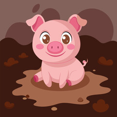 pink pig cartoon
