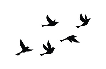 tree silhouettes, A vector set showcases black silhouette illustrations of various trees