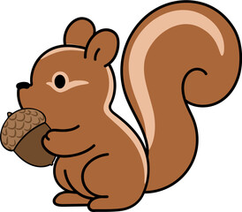 토도리 다람쥐 가을